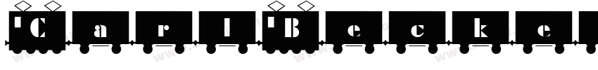 CarlBecker Black Ita字体转换